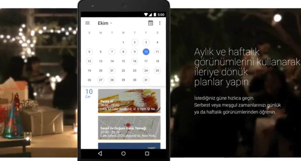 via Google Calendar